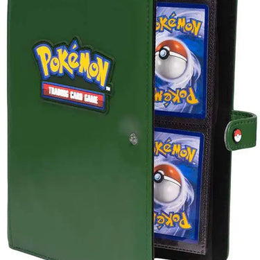 Ultra Pro Pokemon Trading Card Game Premium Green 4-Pocket Snap Binder