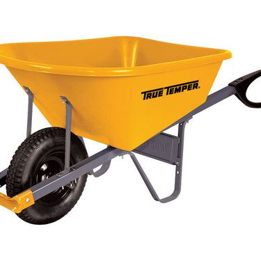 True Temper Poly Residential Wheelbarrow 6 cu ft