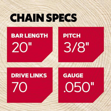 Oregon AdvanceCut D70 20 in. Chainsaw Chain 70 links