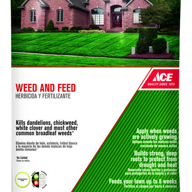 Ace Weed & Feed Lawn Fertilizer For All Grasses 15000 sq ft