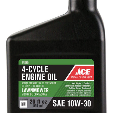 Ace 10W-30 4-Cycle Lawn Mower Motor Oil 20 oz 1 pk