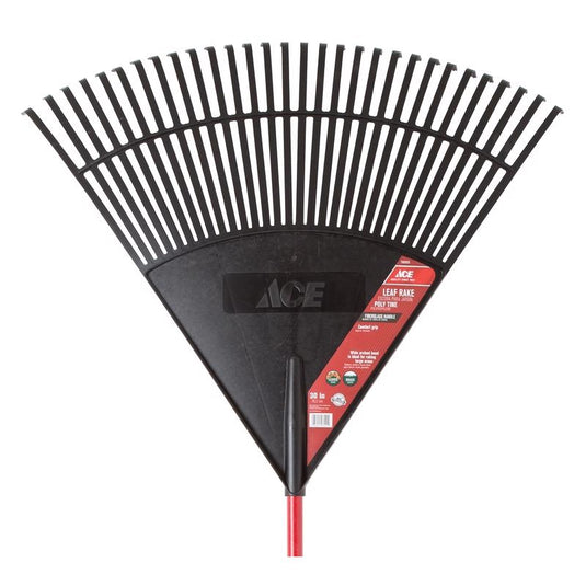 Ace 69.75 in. 30 Tine Poly Rake Fiberglass Handle