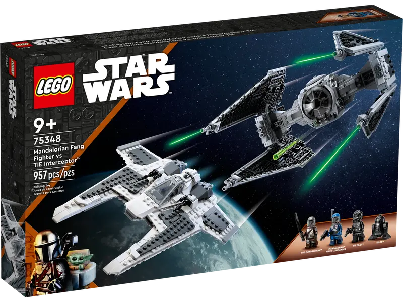 Load image into Gallery viewer, Lego Star Wars Mandalorian Fang Fighter vs. TIE Interceptor™ 957pc
