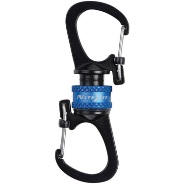 Nite Ize S-Biner 360 SlideLock Dual Carabiner Size 2 (Blue)