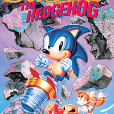 Sonic the Hedgehog Break Through Rocks Poster