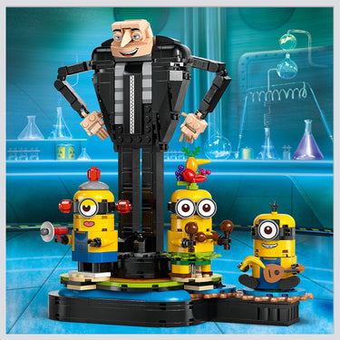 LEGO® Brick-Built Gru and Minions