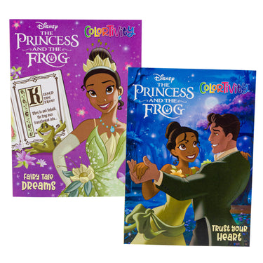 The Princess and the Frog Colortivity Coloring Book - 64 Pages - 2 Assorted Versions