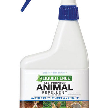 Liquid Fence Animal Repellent Spray For All Animals 32 oz
