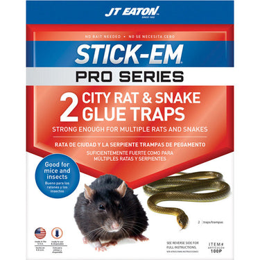 JT Eaton Stick-Em Pro Series Extra Large Glue Board Trap For Rodents and Snakes 2 pk