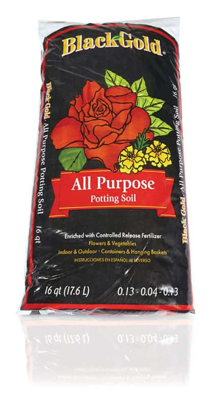 Load image into Gallery viewer, Black Gold All Purpose Potting Mix 16 qt
