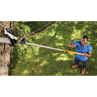 Fiskars Power-Lever 14 ft. Steel Curved Extendable Tree Pruner