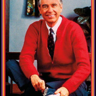 Mister Rogers Tying Shoes Poster