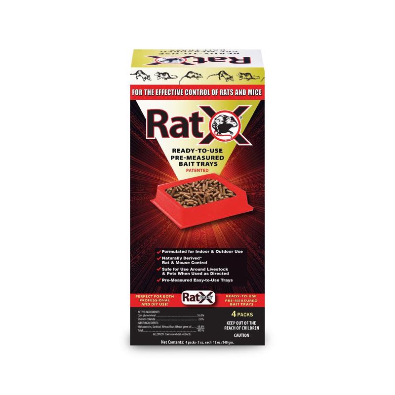 Load image into Gallery viewer, RatX Non-Toxic Bait Pellets For Mice and Rats 12 oz 4 pk
