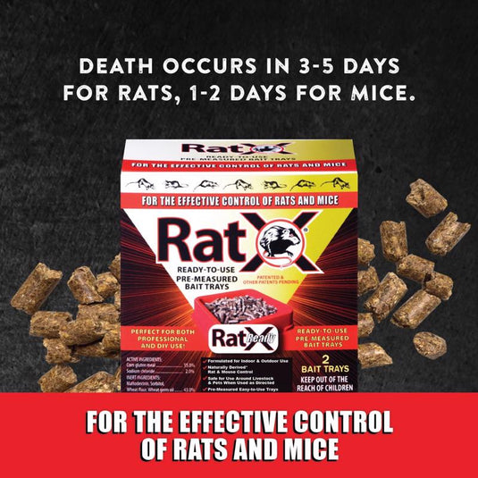 RatX Non-Toxic Bait Pellets For Mice and Rats 12 oz 4 pk