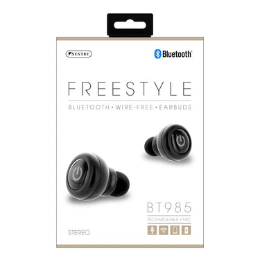Sentry BT985 - True Wireless Earphones with Mic - In-Ear Bluetooth