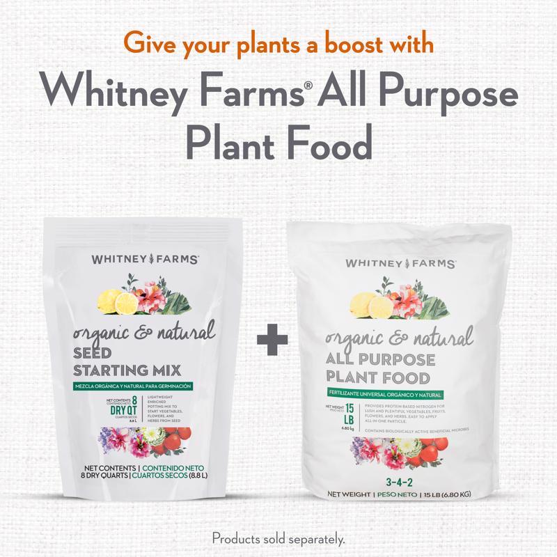 Load image into Gallery viewer, Whitney Farms Organic All Purpose Seed Starting Mix 8 qt
