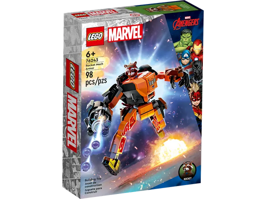 Lego Marvel Rocket Mech Armor 98pc