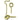 Ace Small Polished Brass Green Brass 2.5 in. L Hook and Eye 2 pk