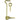 Ace Small Polished Brass Green Brass 3 in. L Hook and Eye 2 pk