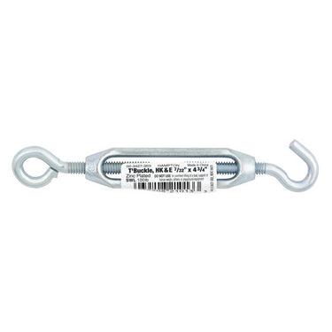 Hampton Zinc-Plated Aluminum/Steel 0.185 in. D Turnbuckle 120 lb 4-3/4 in. L