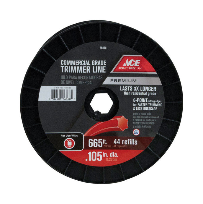 Ace Premium Commercial Grade 0.105 in. D X 665 ft. L Trimmer Line