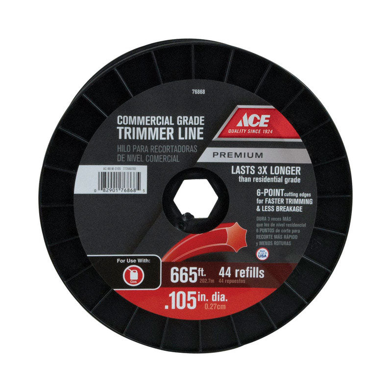 Load image into Gallery viewer, Ace Premium Commercial Grade 0.105 in. D X 665 ft. L Trimmer Line
