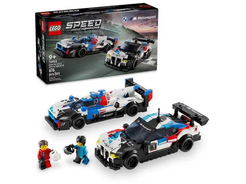 Load image into Gallery viewer, Lego Speed BMW M4 GT3 &amp; BMW M Hybrid V8 Race Cars 676pc
