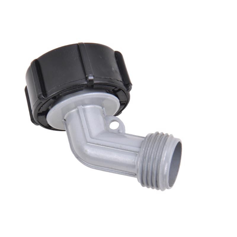 Load image into Gallery viewer, Ace 3/4 in. Zinc Threaded Male/Female Gooseneck Hose Adapter
