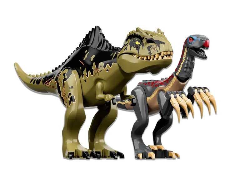 Load image into Gallery viewer, Lego Jurassic World Giganotosaurus &amp; Therizinosaurus Attack 810pc
