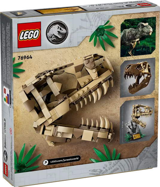 Lego Jurassic World Dinosaur Fossils: T. rex Skull 577pc