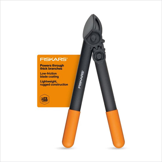 Fiskars PowerGear 15 in. Steel Anvil Lopper