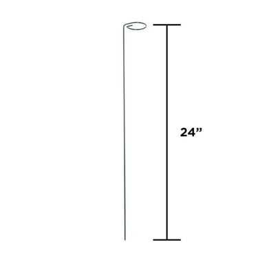 Panacea 24 in. H X 2 inch ft. W Green Steel Plant Support