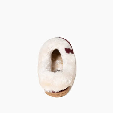 Minnetonka Women's Camp Collar Scuff (Burgundy) Size 8