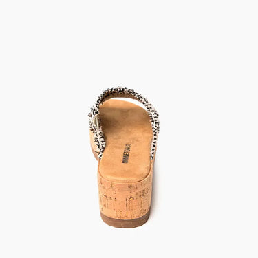Minnetonka Women's Posey (Black/Natural Stripe) Size 7