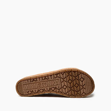 Minnetonka Women's Posey (Black/Natural Stripe) Size 7