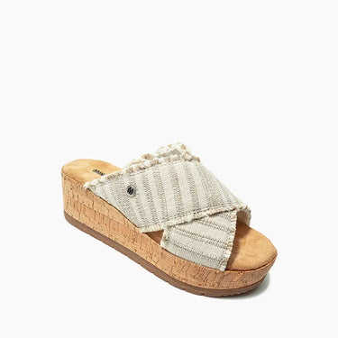 Minnetonka Women's Posey (Taupe Stripe) Size 8