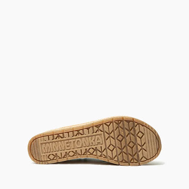 Minnetonka Women's Posey (Taupe Stripe) Size 8