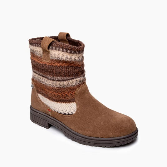 Minnetonka Women's 6-11 Jolie Boot Nutmeg Multi