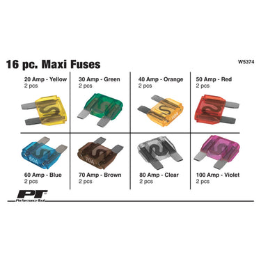 Performance Tool 16 pc. Maxi Fuse Assortment
