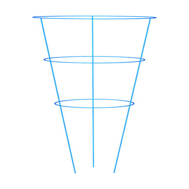 Panacea Vibrant 42 in. H X 16 in. W Assorted Steel Tomato Cage 1 cage per purchase