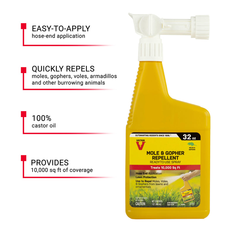 Load image into Gallery viewer, Victor Animal Repellent Liquid For Gophers and Moles 1 qt
