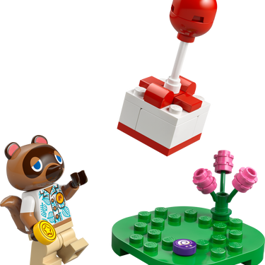 LEGO® Animal Crossing™  Tom Nook and Flying Present