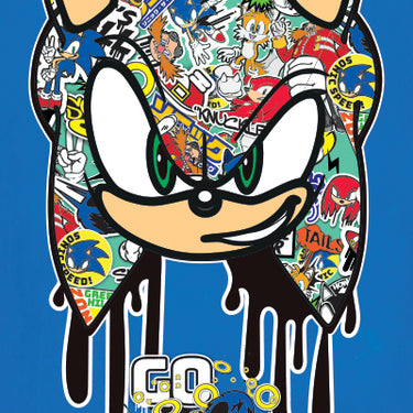 Sonic The Hedgehog- Go Faster - Graffiti Poster