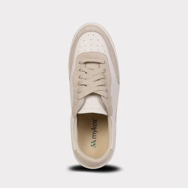 Mykos Nyla Women's Lace-Up Sneaker (White/Sand) Size 9