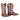 Twister Western Boots Brown - Brown & Light Blue Geometric Daniella Cowboy Boot - Girls 5