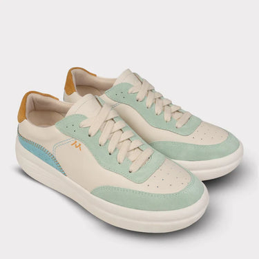 Mykos Nyla Women's Lace-Up Sneaker (Cream/Multicolored) Size 9