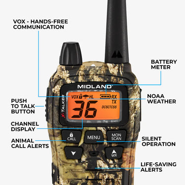 Midland T75 X-Talker® FRS Camo Walkie Talkie 2 Pack