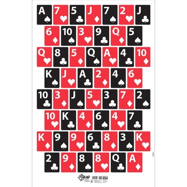EZ Aim Deck of Cards Target & Backer 1-Target, 23" x 35"