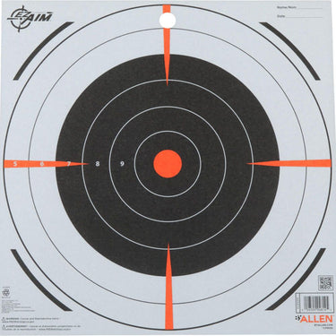EZ Aim Paper Shooting Targets, 12" Bullseye Targets 13 Pack