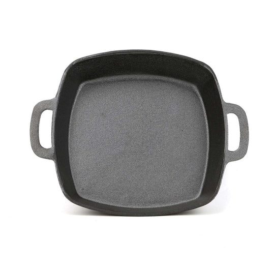 Grill Mark Cast Iron Deep Dish Pan 12.8